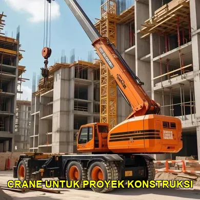 crane untuk proyek konstruksi
